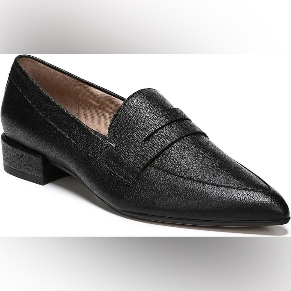 Franco Sarto Black Leather Loafers
